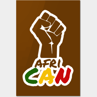 afriCAN Posters and Art